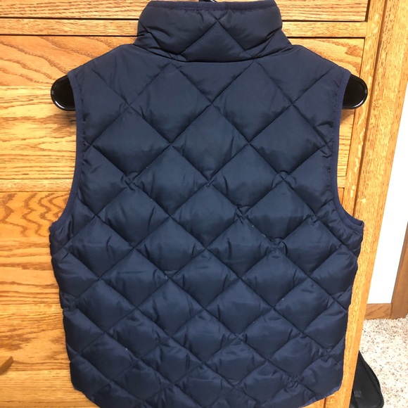 J Crew navy puffer vest size small - Picture 2 of 5
